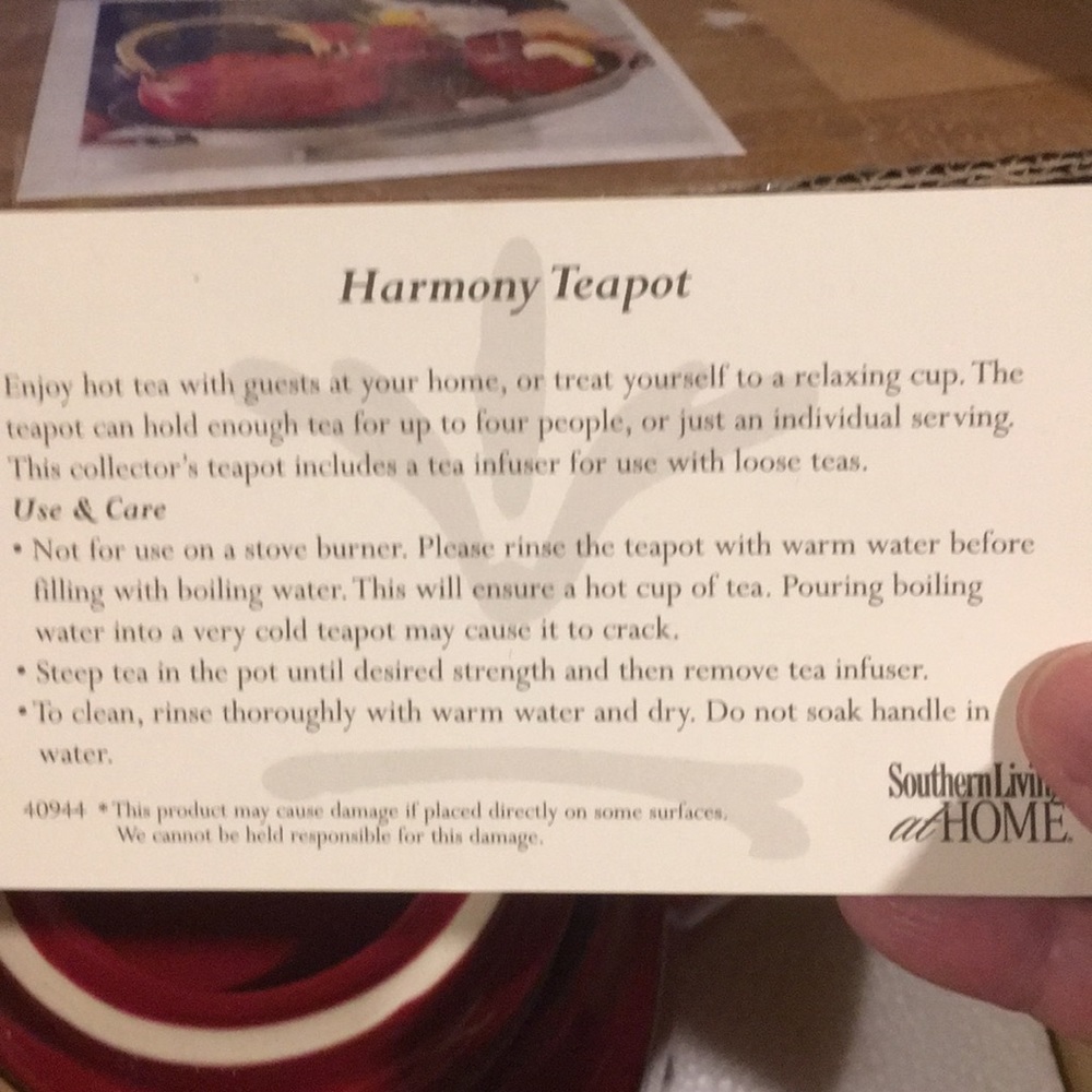 Southern Living Harmony Teapot & Cups - Picture 4 of 6